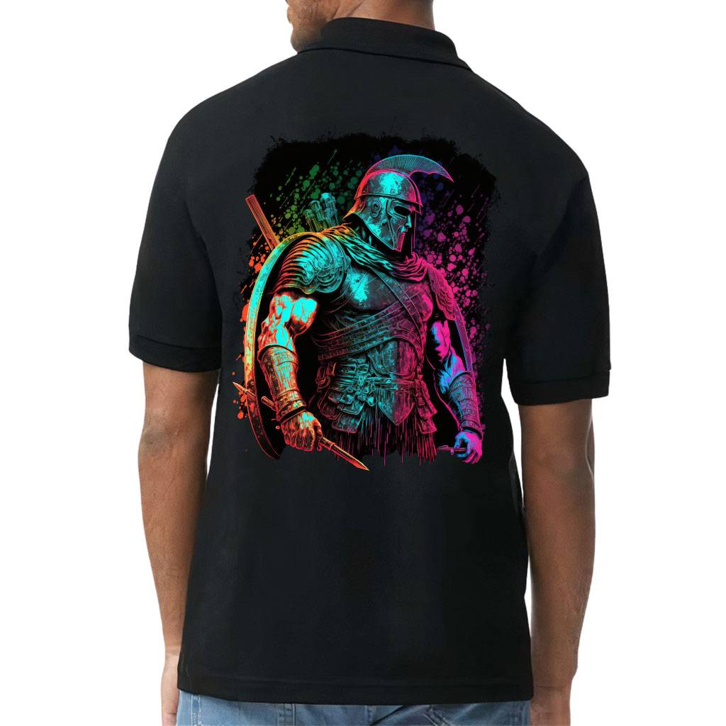 Colorful Jersey Sport T-Shirt - Strong Roman Man T-Shirt - Art Sport Tee Color : Black|Navy|Sport Gray|White 