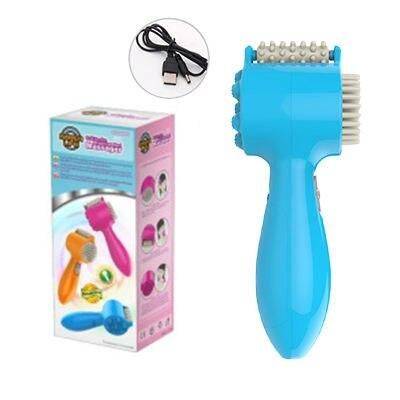 4-In-1 Electric Head Massager with Roller, Pounding & Vibration Color : Light Blue|Dark Blue 