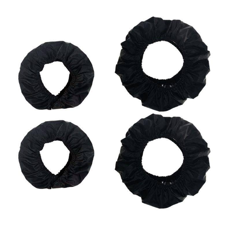 Baby Stroller Wheel Covers - Durable, Dustproof Oxford Cloth Protectors Size : S|L 