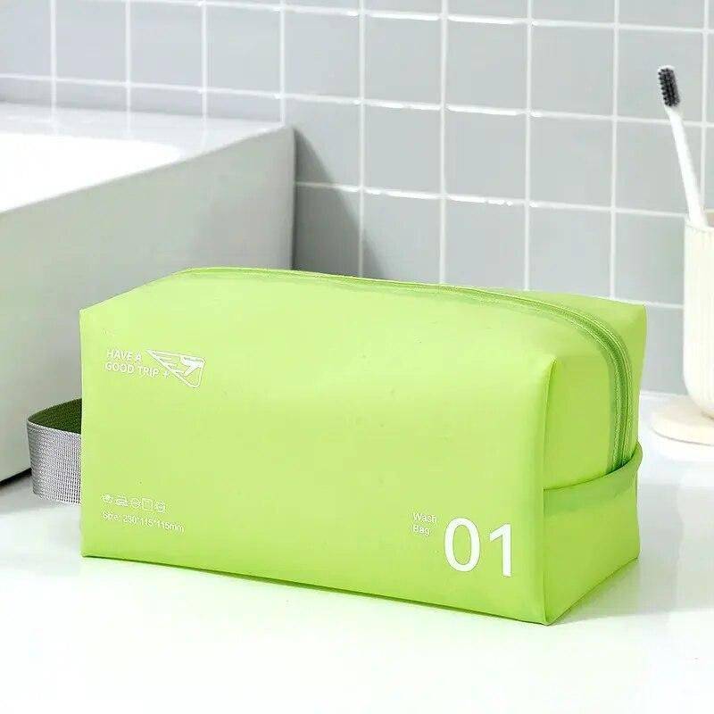 Chic Multifunctional Waterproof Cosmetic Bag: Beauty Essentials Organizer Fashion Accessories Color : Blue|Green|Pink|Yellow|Navy|White 