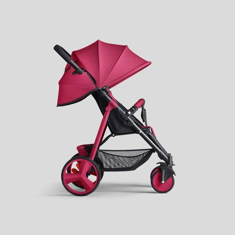 New Baby Stroller - 2-in-1 High Landscape, Foldable, and Stylish Color: Red 