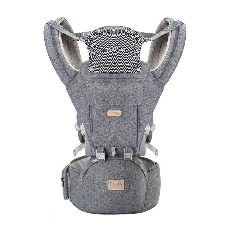 Versatile 5-in-1 Baby Carrier - Ergonomic All-Position Sling for Infants and Toddlers, 7-35 lbs Color : Dark Grey Flax|Light Grey Linen|Deep Blue|Turquoise 
