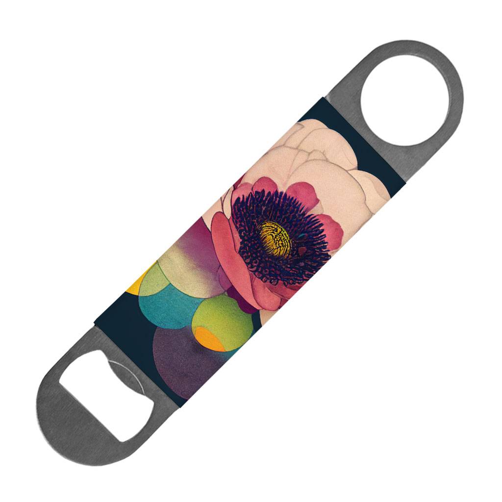 Abstract Flower Design Bottle Opener - Printed Beer Opener - Colorful Bottle Opener  