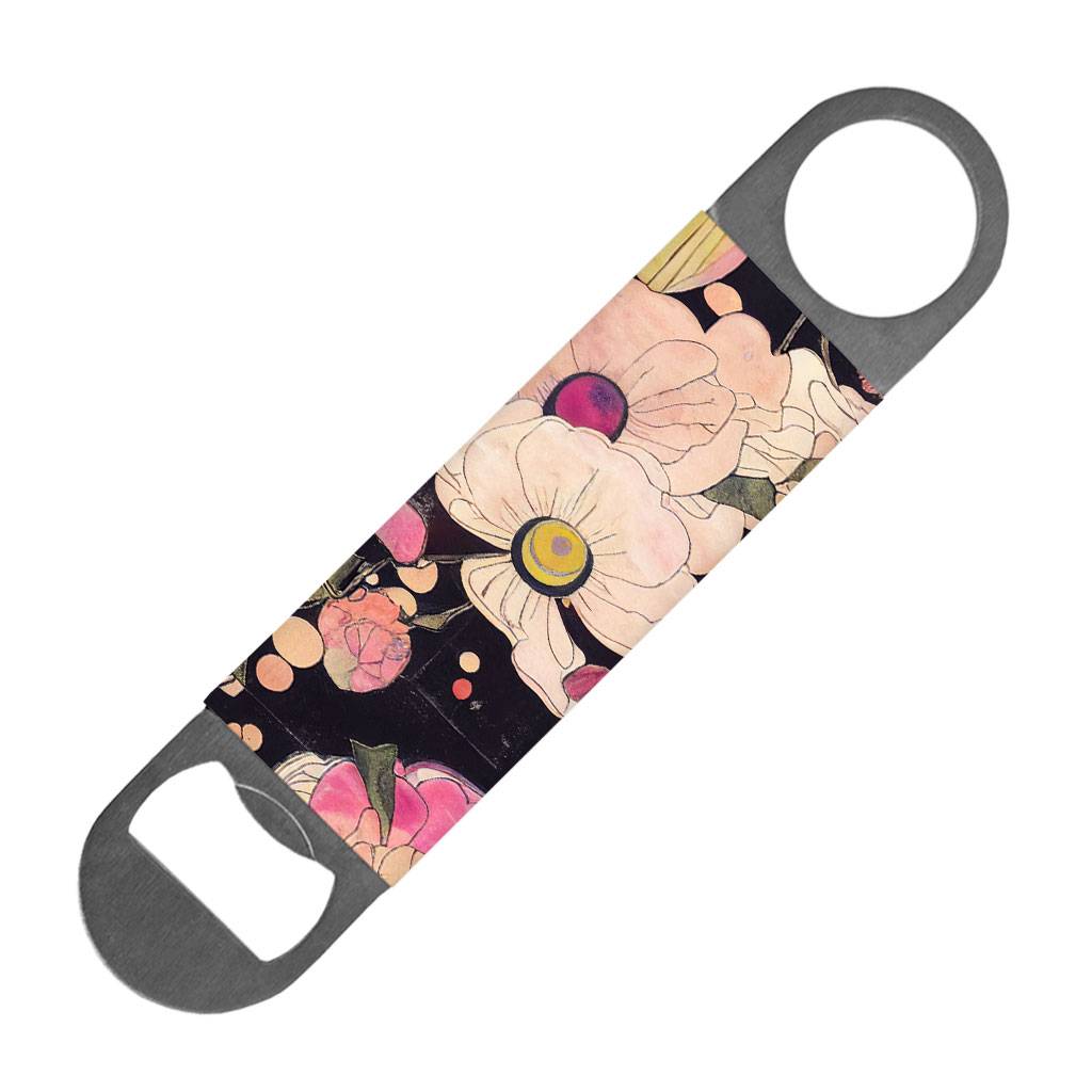 Abstract Flower Paintings Bottle Opener - Colorful Beer Opener - Graphic Bottle Opener  