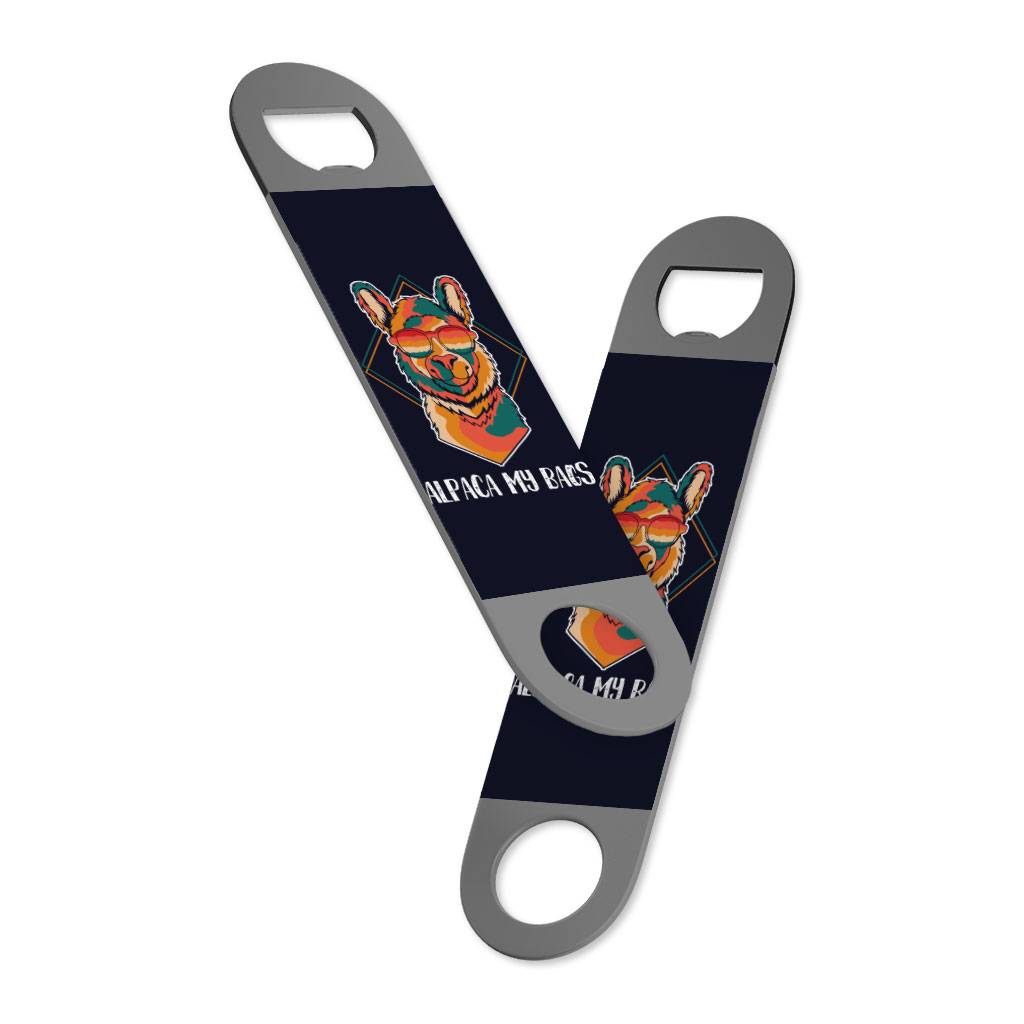 Alpaca My Bags Bottle Opener - Cool Design Beer Opener - Llama Bottle Opener  