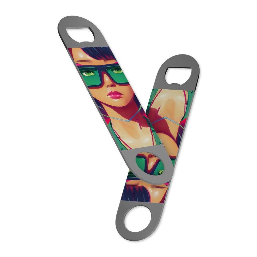 Anime Themed Bottle Opener - Cute Face Beer Opener - Cool Graphic Bottle Opener  