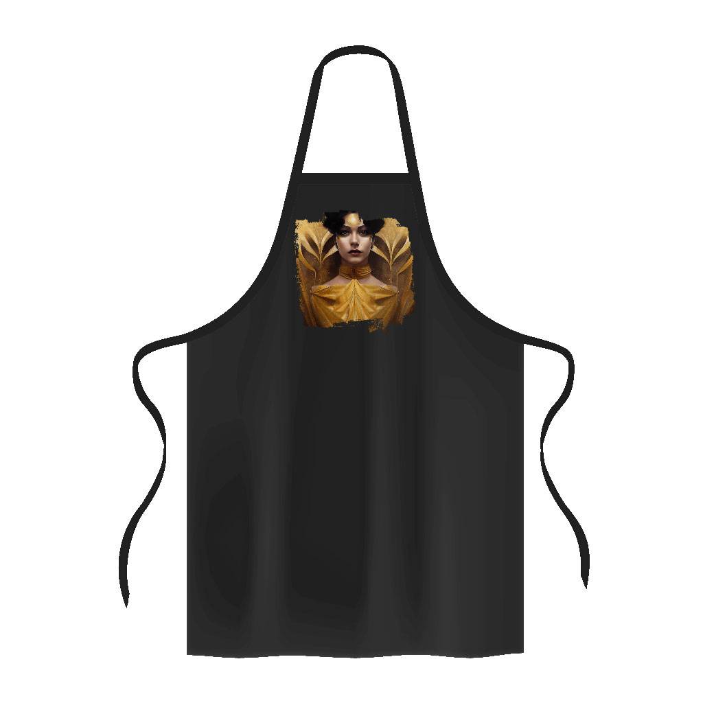 Cute Design Apron - Beautiful Face Cooking Apron - Cool Apron for Men for Women Color : Black|White 