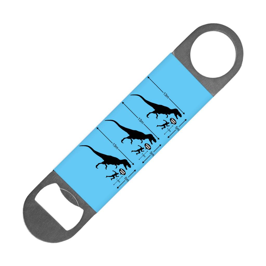 Dino Run Bottle Opener - Colorful Beer Opener - Themed Bottle Opener  