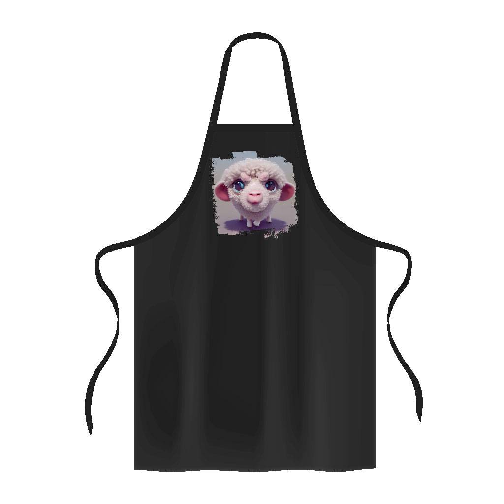 Fabulous Sheep Apron - Farmhouse Cooking Apron - Cute Design Apron for Men for Women Color : Black|White 