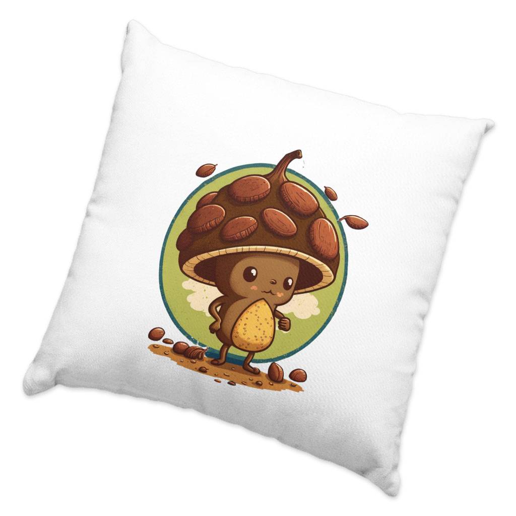 Kawaii Graphic Square Pillow Cases - Cute Nut Pillow Covers - Cartoon Pillowcases  