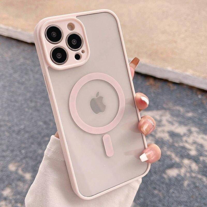 Luxury Magnetic Magsafe Case for iPhone Series Material: For iPhone 15|For iPhone 15 Plus|For iPhone 15 Pro|For iPhone 15 Pro Max|For iPhone 14|For iPhone 14 Pro|For iPhone 14 Pro Max|For iPhone 13|For iPhone 13 Pro Max|For iPhone 12|For iPhone 12 Pro|For iPhone 12 Pro Max|For iPhone 11|For iPhone 11 Pro|For iPhone 11 Pro Max|For iPhone X|For iPhone XS|For iPhone XR|For iPhone XS Max|For iPhone 7|For iPhone 7 Plus|For iPhone 8|For iPhone 8 Plus Color: Light Pink 