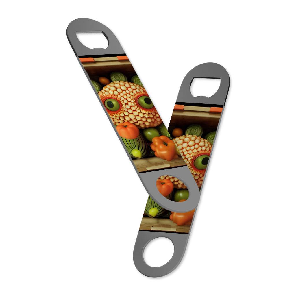 Vegetable Print Bottle Opener - Funny Graphic Beer Opener - Cute Bottle Opener  