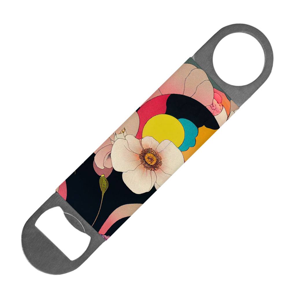 Wild Flower Clip Art Bottle Opener - Colorful Beer Opener - Themed Bottle Opener  