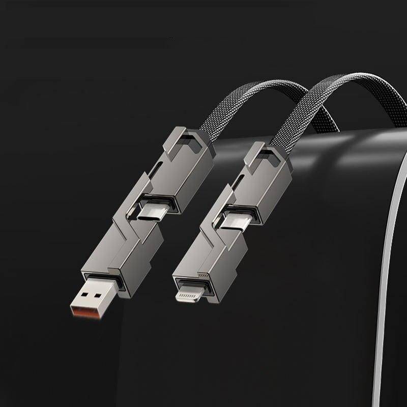 4-in-1 USB C Lightning Fast Charge & Sync Multi-Cable  