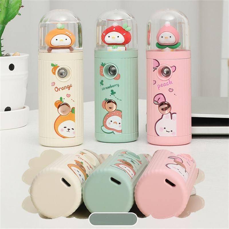 Compact Nano Facial Mist Sprayer - Portable Moisturizing Humidifier with USB Charging Color : A01|A02|A03|A01|A02|A03 