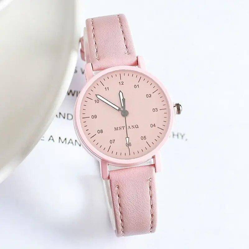 Elegant Women's Quartz Watch - Timeless Waterproof Design Color : Green(No Bracelet)|Blue(No Bracelet)|Black(No Bracelet)|Purple(No Bracelet)|Coffee(No Bracelet)|White(No Bracelet)|Green(No Bracelet)|Pink(No Bracelet) 