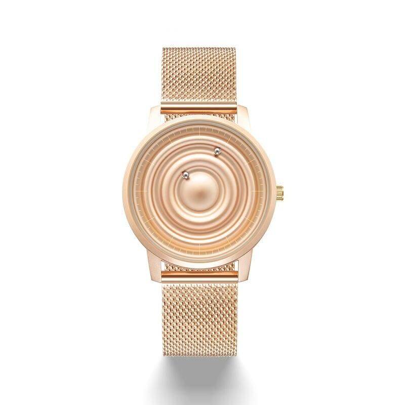 Magnetic Ball Bearing Quartz Watch Fashion Accessories Color: Gold 