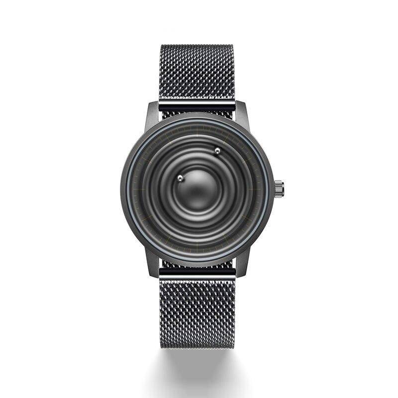 Magnetic Ball Bearing Quartz Watch Fashion Accessories Color: Black 
