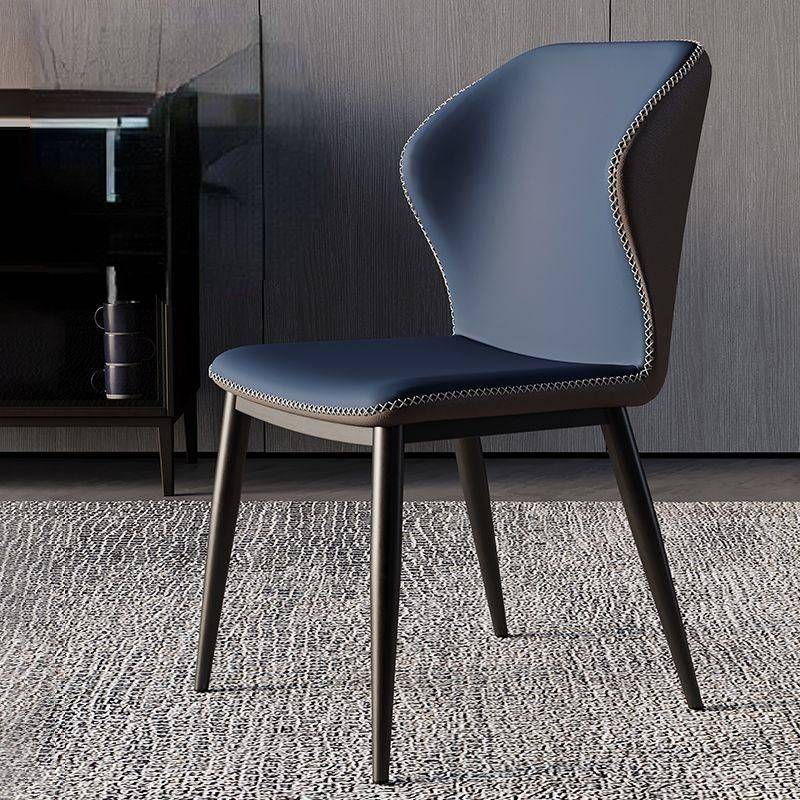 Modern Nordic Leather Dining Chair with Handrails Style: Style 3 