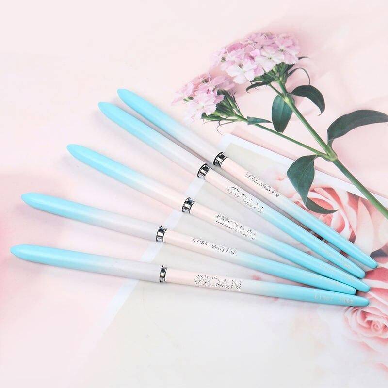Premium Gel Nail Art Liner Brush Set Type : Blue 7mm|Blue 15mm|Blue 20mm|Blue 25mm|Blue 30mm|Blue Set|Purple 7mm|Purple 15mm|Purple 20mm|Purple 25mm|Purple 30mm|Purple Set 
