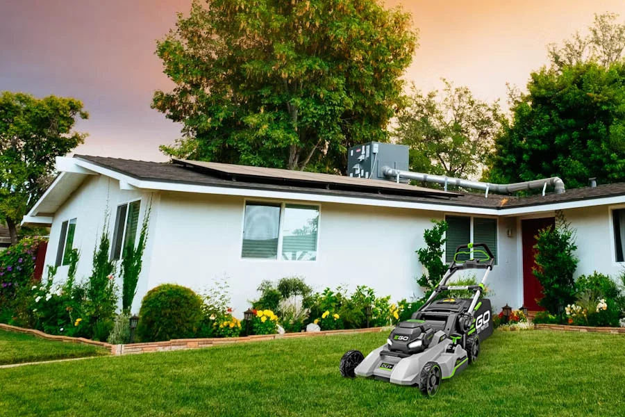 electric battery lawnmower